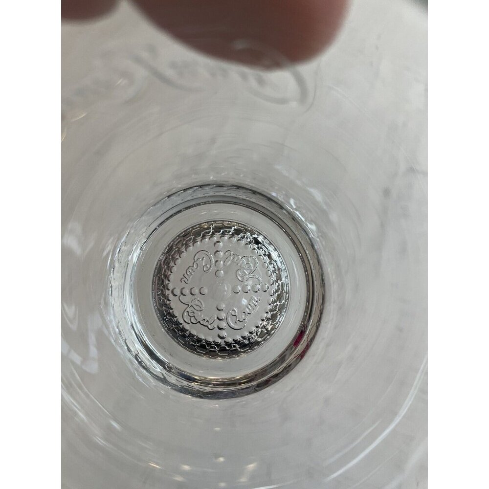Crown Royal Whiskey Embossed Logo Round Rocks Lowball Drinking Glass - Picture 3 of 3